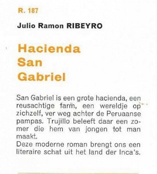 JULIO RAMON RIBEYRO**HACIENDA SAN GABRIEL**D.A.P. REINAERT.. - 2