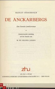 MARGIT SODERHOLM**DE ANCKARBERGS**+LOSSE DUSTJACKET - 6