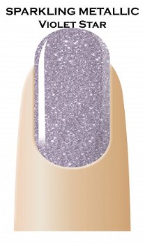 Gelnagellak Sparkling METALLIC VIOLET STAR - 2