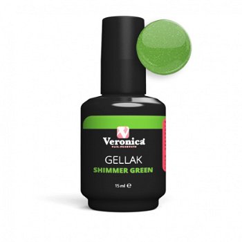 Gel nagellak SHIMMER GREEN - 1