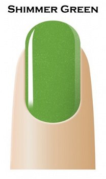 Gel nagellak SHIMMER GREEN - 2