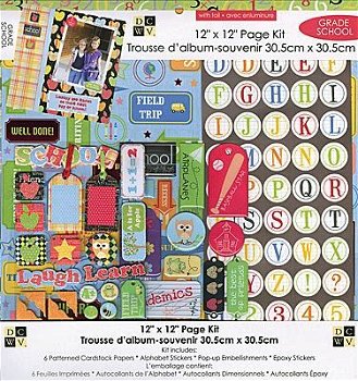 SALE NIEUW Grade School Page Kit 12 X 12 van DCWV. - 1