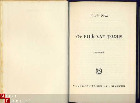 EMILE ZOLA**DE BUIK VAN PARIJS**BIGOT & VAN ROSSUM**LE VENTR - 2