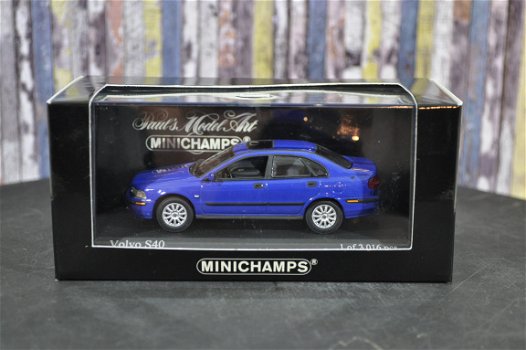 Volvo S40 blauw 1:43 Minichamps - 4