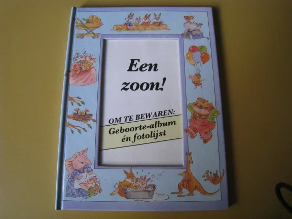 Geboorte-album en fotolijst - Een zoon! - nr. 1