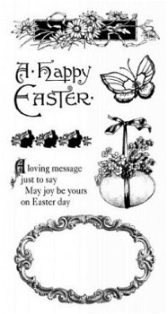 SALE NIEUW sheet cling stempels Sweet Sentiments 3 Easter van Graphic 45. - 1