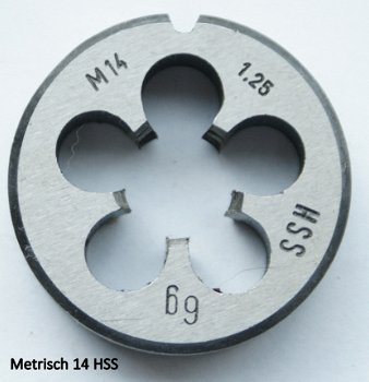 Snijplaat Metrisch fijn M 22 x 1 - 7