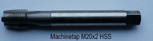 Machine tap Metrisch Fijn 4 x 0,5 - 5 - Thumbnail