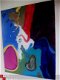 Kleurrijk Abstrakt (1990) van de kunstenaar P. Scholten - 3 - Thumbnail