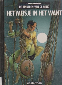 De Kinderen van de wind 1 Het meisje in het want hardcover ex bieb boek - 1