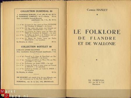 CAMILLE HANLET**LE FOLKLORE DE FLANDRE ET DE WALLONIE*DUREN - 2