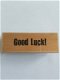 Wood stamp good luck! - 1 - Thumbnail