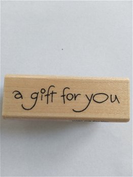 Wood stamp a gift for you - 1