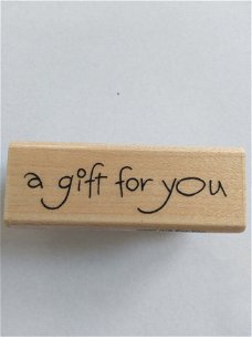 Wood stamp a gift for you