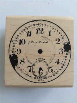 Tim holtz wood stamp clock - 1