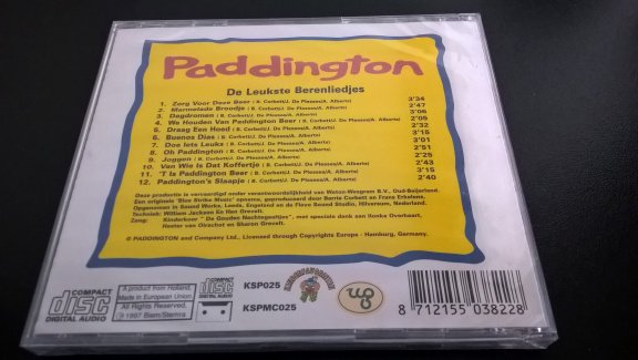 Paddington de leukste berenliedjes cd nieuw en geseald - 2