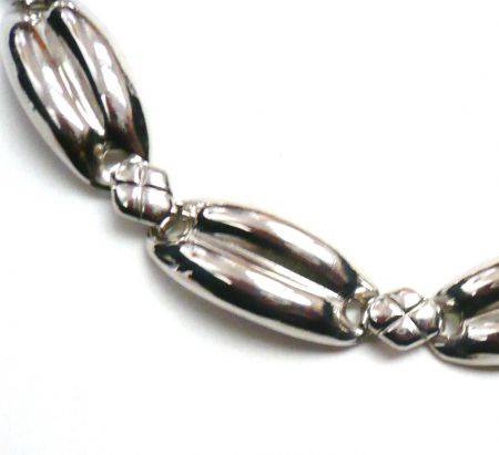 Prachtig zilverkleurig collier (451) - Afbeelding 2