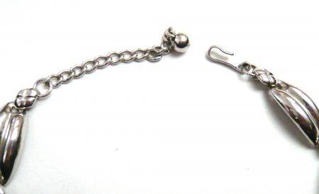Prachtig zilverkleurig collier (451) - Afbeelding 3