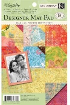 SALE NIEUW Designer Cardstock Mat Pad Que Sera Sera van K&Company - 1