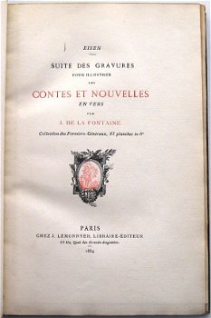 Gravures pour Contes et Nouvelles de la Fontaine 1884 Eisen - 4