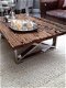 Sleeper Railway side table - eet- en salon tafel met metaal - 2 - Thumbnail