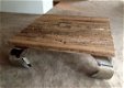 Sleeper Railway side table - eet- en salon tafel met metaal - 3 - Thumbnail