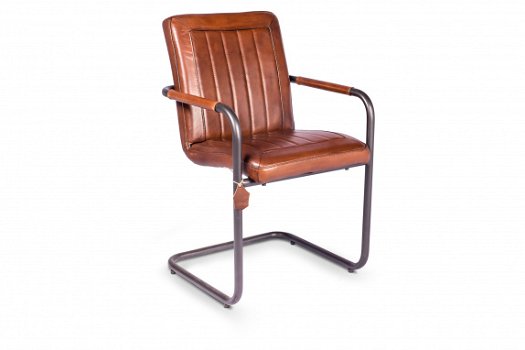 Vintage leren fauteuil Tom en Cadillac - In 6 kleuren leer ! - 8