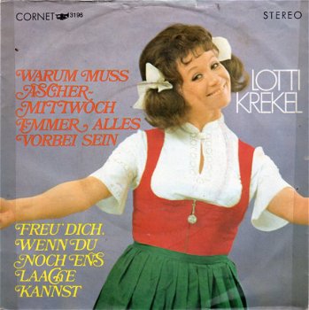 Lotti Krekel ‎: Freu' Dich, Wenn Do Noch Jet Laache Kanns (1970) - 1