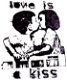 SALE GROTE Cling stempel Vintage Kids Love Is A Kiss van Stampinback. - 1 - Thumbnail