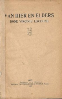 VIRGINIE LOVELING**VAN HIER EN ELDERS**VAN RYSSELBERGHE & RO - 3