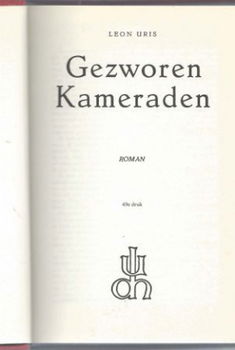 LEON URIS**GEZWOREN KAMERADEN**UDH**RODE KARTONNEN HARDCOVER - 8