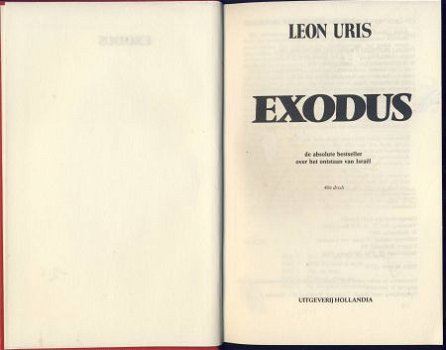 LEON URIS**EXODUS**UDH HARDCOVER - 4