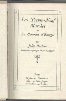 JOHN BUCHAN*LES TRENTE-NEUF MARCHES ET LA CENTRALE D'ENERGIE - 2