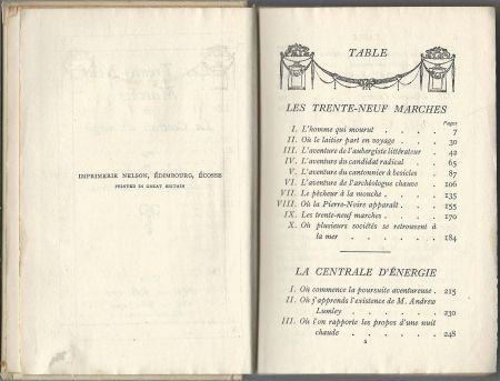 JOHN BUCHAN*LES TRENTE-NEUF MARCHES ET LA CENTRALE D'ENERGIE - 3