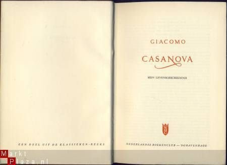 GIACOMO CASANOVA**MIJN LEVENSGESCHIEDENIS**NBC BOEKENCLUB - 1