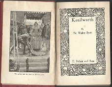 SIR WALTER SCOTT**KENILWORTH**HARDCOVER**T. NELSON AND SONS*