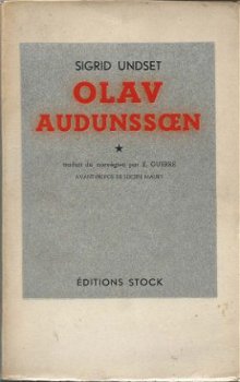 SIGRID UNDSET**OLAV AUDUNSSOEN**EDITIONS STOCK*SOFTCOVER** - 1