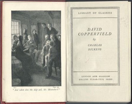 CHARLES DICKENS**DAVID COPPERFIELD**LIBRARY OF CLASSICS**COL - 1