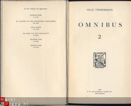 FELIX TIMMERMANS**OMNIBUS 2**P. N. VAN KAMPEN UITGESP LINNEN - 2