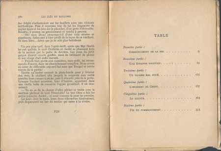 A.-J. CRONIN**LES CLES DU ROYAUME**THE KEYS OF THE KINGDOM** - 3