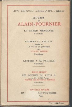 ALAIN-FOURNIER**LE GRAND MEAULNES**EMILE-pAUL freres - 5