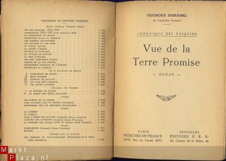 GEORGES DUHAMEL** VUE DE LA TERRE PROMISE **MERCURE DE**1944 - 2