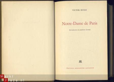 VICTOR HUGO**NOTRE-DAME DE PARIS**RENCONTRE.JEANLOUIS CORNUZ - 1