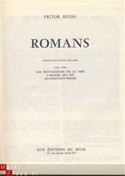 VICTOR HUGO**ROMANS*TOME III TROIS*PRES. D'HENRI GUILLEMIN - 2
