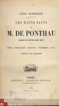 LEON HENNIQUE**LES HAUTS FAITS DE M. DE PONTHAU**DERVEAUX.