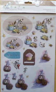 Hot Diggity Dog A4 Decoupage Pack Temptations - 1