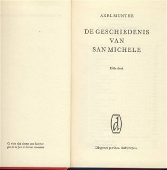 AXEL MUNTHE**DE GESCHIEDENIS VAN SAN MICHELE**RED+GOUDOPDRUK - 4