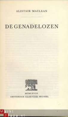 ALISTAIR MACLEAN**DE GENADELOZEN*WHERE EAGLES DARE*ELSEVIER*