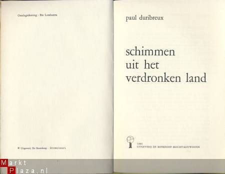 PAUL DURIBREUX**SCHIMMEN UIT HET VERDRONKEN LAND*DE ROERDOMP - 3