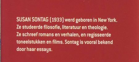 SUSAN SONTAG**DE VULKAANMINNAAR**DE MORGEN** VAN LIEFDE LUST - 3